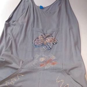 One size cotton blue fish one piece